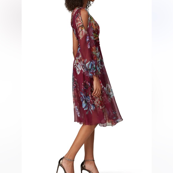 Marchesa Notte Floral Printed Cocktail Dress Size 6 - Picture 4 of 5